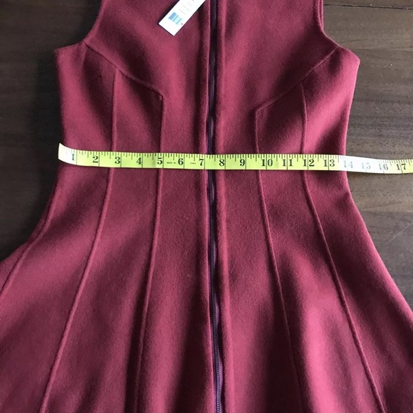 THEORY Bobbi Wool Zip Up Sleeveless Dress - Picture 3 of 8